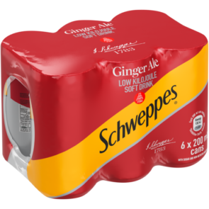 SCHWEPPES - GINGER ALE - 6 CAN